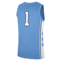 North Carolina Tar Heels Basketball Jersey, Blue Sportswear Jersey Shirt, Sleeveless Athletic Tank Jersey, Casual Gift for Men, Style 201169604