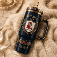 MISS Crest - Navy Lacquer, Gold Laurel and Quiet Heraldry