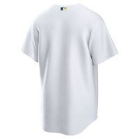 Athletics Baseball Jersey, White Replica Sportswear Jersey Shirt, Lightweight Breathable Athletic Jersey, Casual Gift for Men, Style 200925285