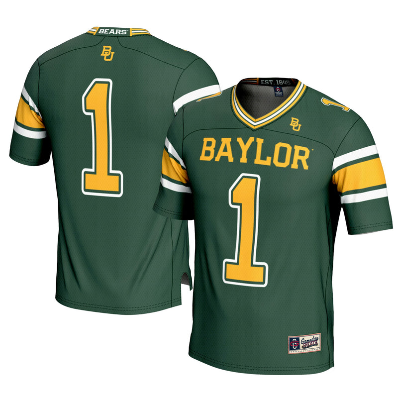Baylor Bears Football Jersey, Green Sportswear Jersey Shirt, Lightweight Breathable Athletic Jersey, Casual Gift for Men, Style 200425373