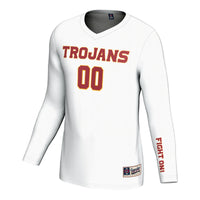 USC Trojans Volleyball Jersey, White Sportswear Jersey Shirt, Lightweight Breathable Athletic Jersey, Casual Gift for Men, Style 200589353