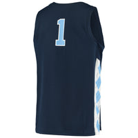 North Carolina Tar Heels Basketball Jersey, Navy Replica Sportswear Jersey Shirt, Sleeveless Athletic Tank Jersey, Casual Gift for Men