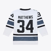 Auston Matthews White 2019 All-Star Game Power Play Hockey Jersey, Sportswear Jersey Shirt, Long Sleeve Hockey Jersey, Casual Gift for Men
