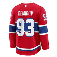 Ivan Demidov Montreal Canadiens Hockey Jersey, Red Premium Home Sportswear Jersey Shirt, Long Sleeve Hockey Sweater Jersey, Casual Gift for Men