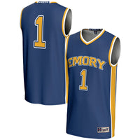 Emory Eagles Basketball Jersey, Blue Lightweight Sportswear Jersey Shirt, Sleeveless Athletic Tank Jersey, Casual Gift for Men, Style 200951914