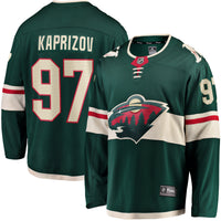 Kirill Kaprizov Minnesota Wild Hockey Jersey, Green Replica Sportswear Jersey Shirt, Long Sleeve Hockey Sweater Jersey, Casual Gift for Men
