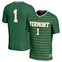 Vermont Catamounts Soccer Jersey, Green Fashion Lightweight Sportswear Jersey Shirt, Lightweight Breathable Athletic Jersey, Casual Gift for Men