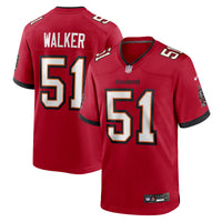 David Walker Tampa Bay Buccaneers Football Jersey, Red Game Sportswear Jersey Shirt, Lightweight Breathable Athletic Jersey, Casual Gift for Men