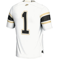 Purdue Boilermakers Endzone Football Jersey, White Sportswear Jersey Shirt, Lightweight Breathable Athletic Jersey, Casual Gift for Men