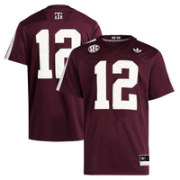 Texas A&M Aggies Football Jersey, Maroon Sportswear Jersey Shirt, Lightweight Breathable Athletic Jersey, Casual Gift for Men, Style 202538864