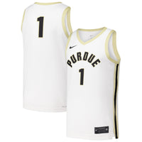 Purdue Boilermakers Basketball Jersey, White Replica Sportswear Jersey Shirt, Sleeveless Athletic Tank Jersey, Casual Gift for Men