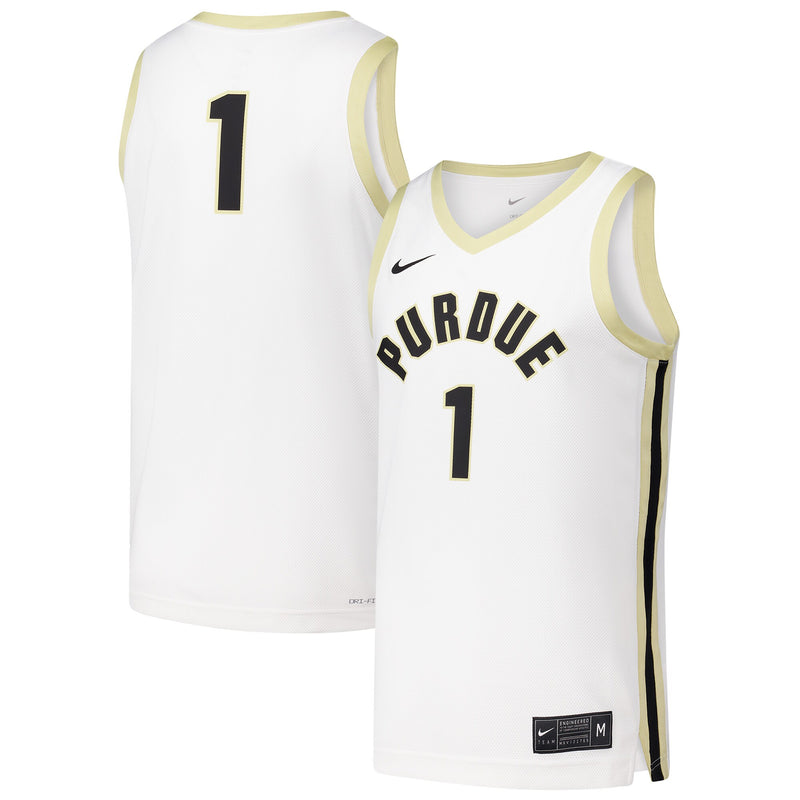Purdue Boilermakers Basketball Jersey, White Replica Sportswear Jersey Shirt, Sleeveless Athletic Tank Jersey, Casual Gift for Men