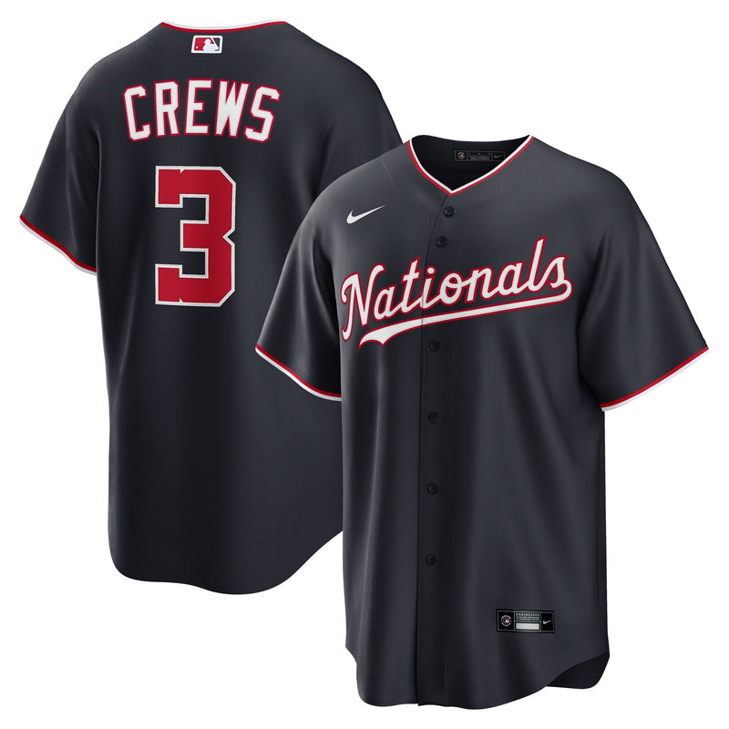 Dylan Crews Washington Nationals Baseball Jersey, Navy Sportswear Jersey Shirt, Lightweight Breathable Athletic Jersey, Casual Gift for Men