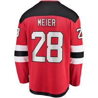 Timo Meier New Jersey Devils Hockey Jersey, Red Breakaway Home Sportswear Jersey Shirt, Long Sleeve Hockey Sweater Jersey, Casual Gift for Men