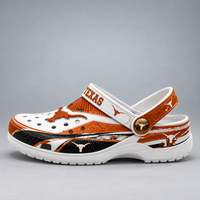 TEX Burnt Orange - Collegiate Emblem Statement Clogs