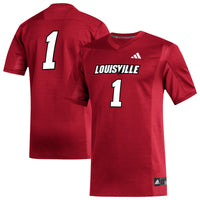 Louisville Cardinals Football Jersey, Red Sportswear Jersey Shirt, Lightweight Breathable Athletic Jersey, Casual Gift for Men, Style 203171331