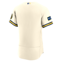 Milwaukee Brewers Baseball Jersey, Cream Sportswear Jersey Shirt, Lightweight Breathable Athletic Jersey, Casual Gift for Men, Style 2001588479
