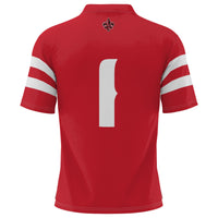 Louisiana Ragin' Cajuns Football Jersey, Red Sportswear Jersey Shirt, Lightweight Breathable Athletic Jersey, Casual Gift for Men