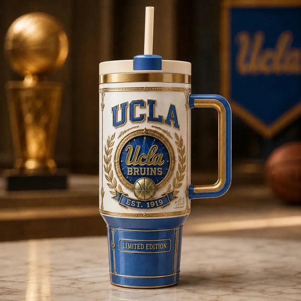 UCLA Crest - Heraldic Blue and Gold Drinkware Composition - main