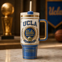 UCLA Crest - Heraldic Blue and Gold Drinkware Composition