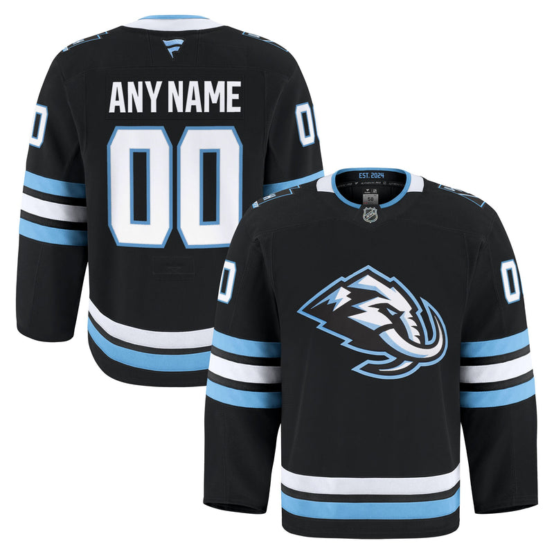 Utah Mammoth Hockey Jersey, Black Authentic Sportswear Jersey Shirt, Long Sleeve Hockey Sweater Jersey, Casual Gift for Men, Style 203134985