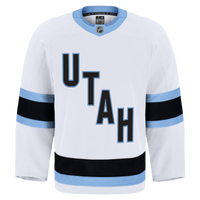 Utah Mammoth Hockey Jersey, White Authentic Away Sportswear Jersey Shirt, Long Sleeve Hockey Sweater Jersey, Casual Gift for Men