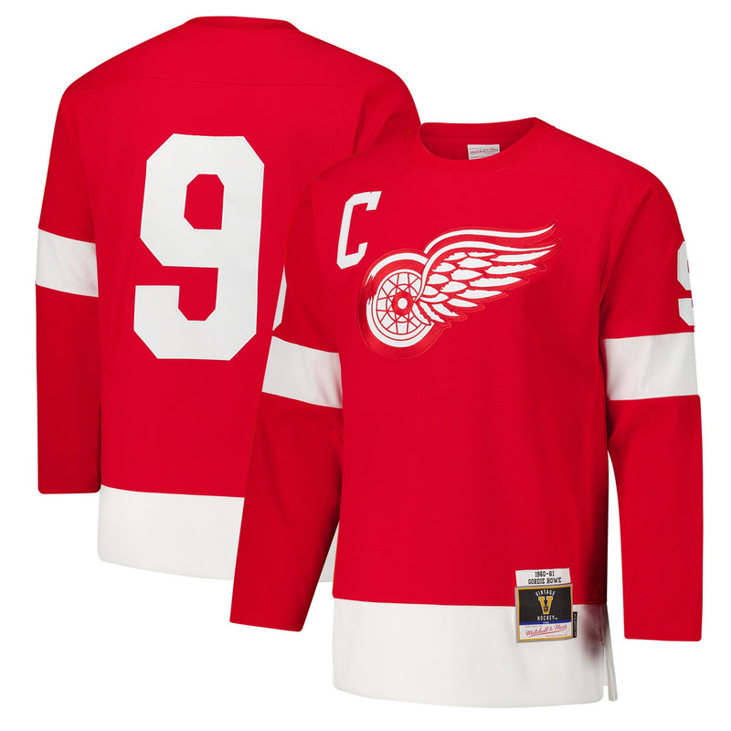 Gordie Howe Detroit Red Wings Hockey Jersey, Hockey Sportswear Jersey Shirt, Long Sleeve Hockey Sweater Jersey, Casual Gift for Men