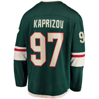 Kirill Kaprizov Minnesota Wild Hockey Jersey, Green Replica Sportswear Jersey Shirt, Long Sleeve Hockey Sweater Jersey, Casual Gift for Men