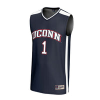 UConn Huskies Basketball Jersey, Navy Fashion Sportswear Jersey Shirt, Sleeveless Athletic Tank Jersey, Casual Gift for Men, Style 202219716