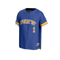Pitt Panthers Lightweight Collegiate Baseball Jersey, Royal Sportswear Jersey Shirt, Lightweight Breathable Athletic Jersey, Casual Gift for Men