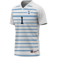 North Carolina Tar Heels Soccer Jersey, White Fashion Sportswear Jersey Shirt, Lightweight Breathable Athletic Jersey, Casual Gift for Men