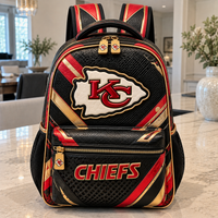 KC Arrowhead - Red, Gold and Obsidian Graphic Backpack