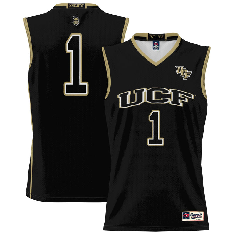 UCF Knights Basketball Jersey, Black Lightweight Sportswear Jersey Shirt, Sleeveless Athletic Tank Jersey, Casual Gift for Men