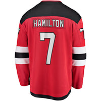 Dougie Hamilton New Jersey Devils Hockey Jersey, Red Breakaway Sportswear Jersey Shirt, Long Sleeve Hockey Sweater Jersey, Casual Gift for Men
