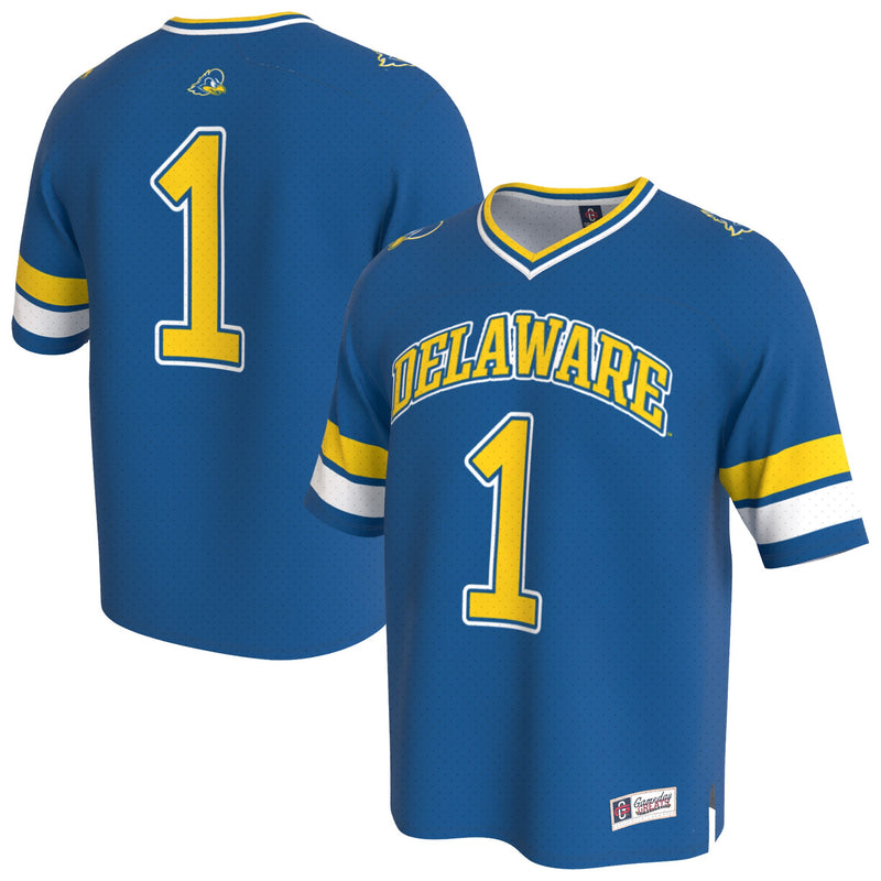 Delaware Fightin' Blue Hens Football Jersey, Royal Fashion Sportswear Jersey Shirt, Lightweight Breathable Athletic Jersey, Casual Gift for Men