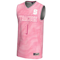Syracuse Orange Basketball Jersey, Pink Fashion Lightweight Sportswear Jersey Shirt, Sleeveless Athletic Tank Jersey, Casual Gift for Men