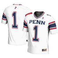 Pennsylvania Quakers Football Jersey, White Sportswear Jersey Shirt, Lightweight Breathable Athletic Jersey, Casual Gift for Men