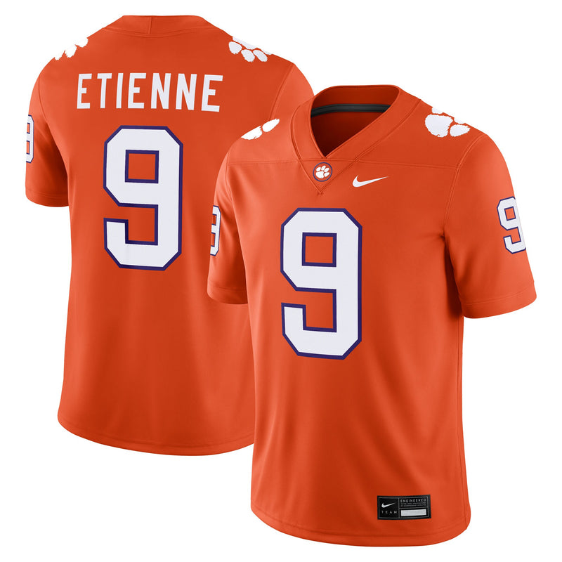 Clemson Tigers Player Football Jersey, Orange Game Sportswear Jersey Shirt, Lightweight Breathable Athletic Jersey, Casual Gift for Men