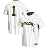 Missouri Tigers Softball Jersey, White Sportswear Jersey Shirt, Lightweight Breathable Athletic Jersey, Casual Gift for Men, Style 200146397