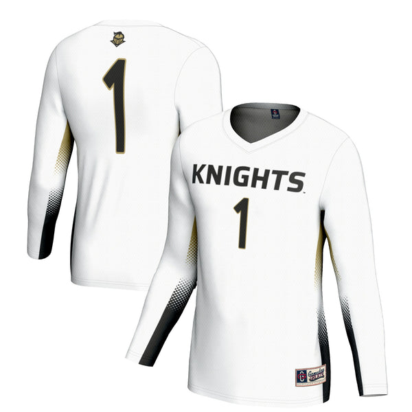 #1 UCF Knights Lightweight Volleyball Jersey - White