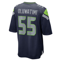 Olu Oluwatimi Seattle Seahawks Football Jersey, Navy Game Sportswear Jersey Shirt, Lightweight Breathable Athletic Jersey, Casual Gift for Men