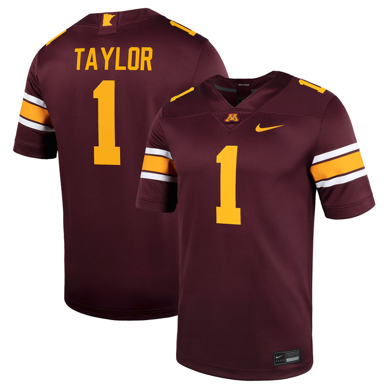 Minnesota Golden Gophers Football Jersey, Maroon Game Home Sportswear Jersey Shirt, Lightweight Breathable Athletic Jersey, Casual Gift for Men