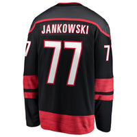 Mark Jankowski Carolina Hurricanes Hockey Jersey, Black Sportswear Jersey Shirt, Long Sleeve Hockey Sweater Jersey, Casual Gift for Men