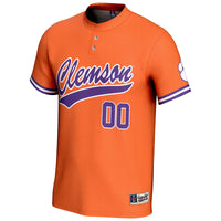 Clemson Tigers Softball Jersey, Orange Lightweight Sportswear Jersey Shirt, Lightweight Breathable Athletic Jersey, Casual Gift for Men