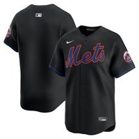 New York Mets Baseball Jersey, Black Limited Alternate Sportswear Jersey Shirt, Lightweight Breathable Athletic Jersey, Casual Gift for Men