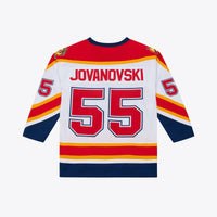 Ed Jovanovski Florida Panthers Hockey Jersey, White Sportswear Jersey Shirt, Long Sleeve Hockey Sweater Jersey, Casual Gift for Men