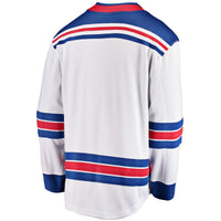 New York Rangers Hockey Jersey, White Breakaway Away Sportswear Jersey Shirt, Long Sleeve Hockey Sweater Jersey, Casual Gift for Men
