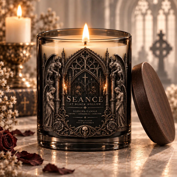 Seance at Black Hollow - Cathedral Gothic Statement Candle - main