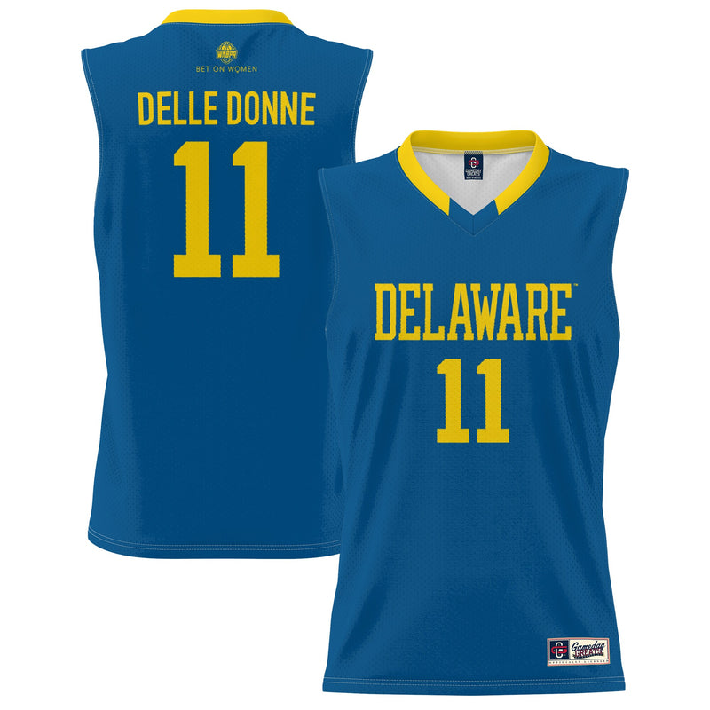 Delaware Fightin' Blue Hens Basketball Jersey, Sportswear Jersey Shirt, Sleeveless Athletic Tank Jersey, Casual Gift for Men, Style 200402968
