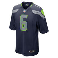 Jalen Milroe Seattle Seahawks Football Jersey, Navy Game Sportswear Jersey Shirt, Lightweight Breathable Athletic Jersey, Casual Gift for Men